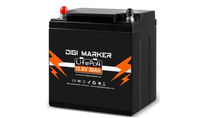 12.8V 30Ah LiFePO4 Battery 384Wh